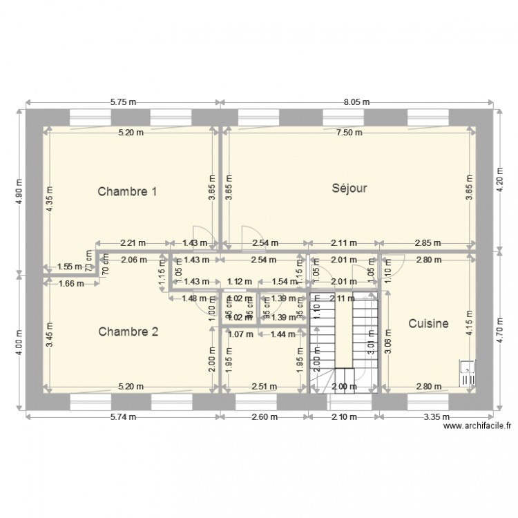 ETAGE MAISON PIERRE 1. Plan de 0 pièce et 0 m2