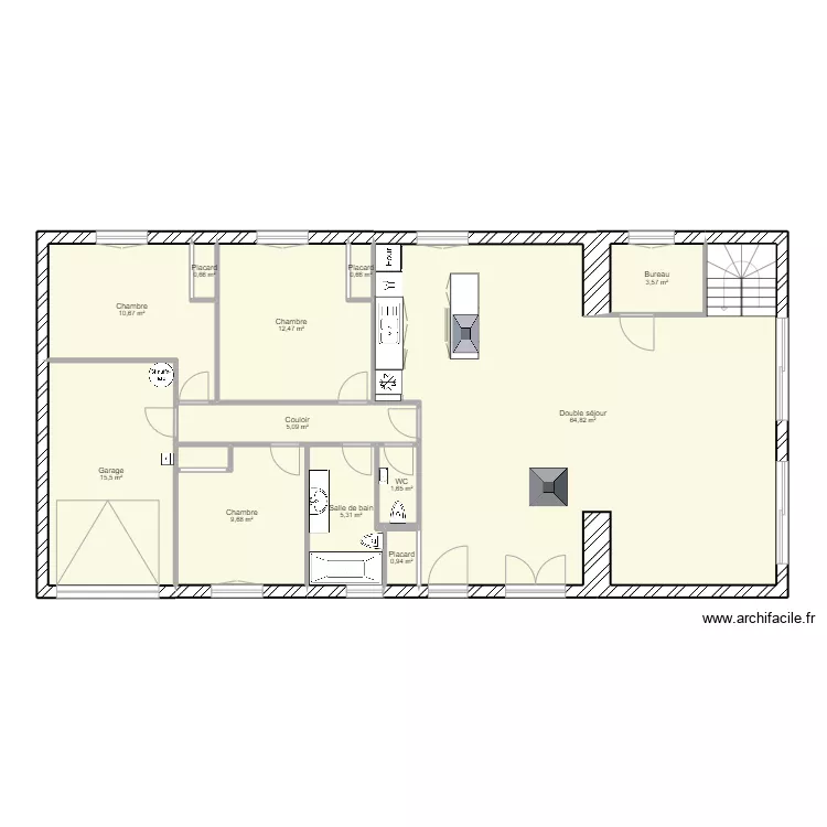Maison Eysines ancien. Plan de Maison Eysines ancien. Plan de
