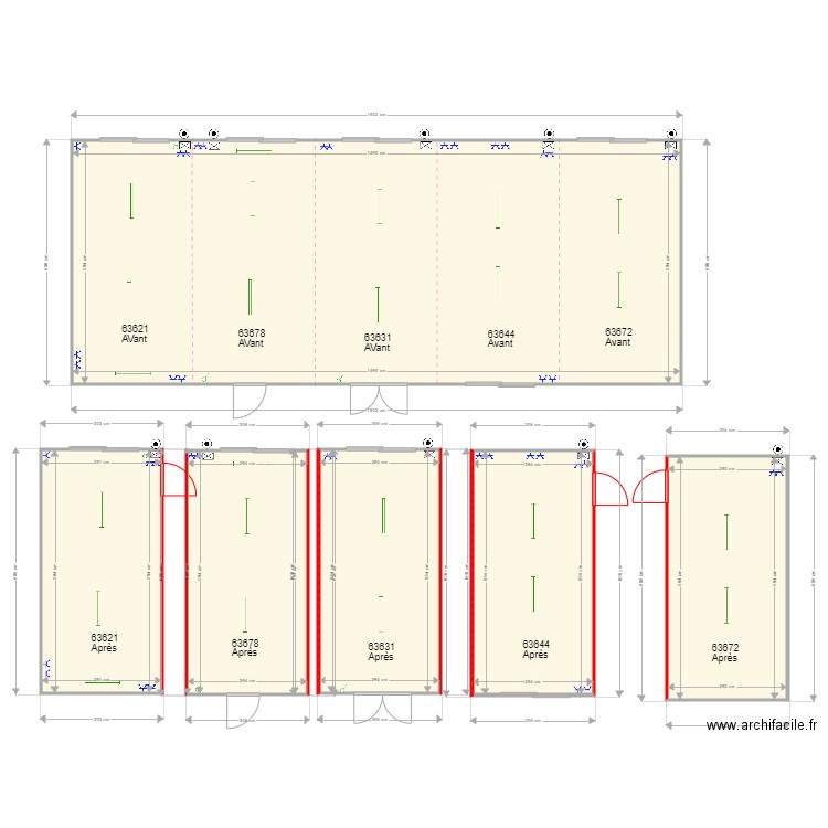 Module occasion ensembles. Plan de 0 pièce et 0 m2
