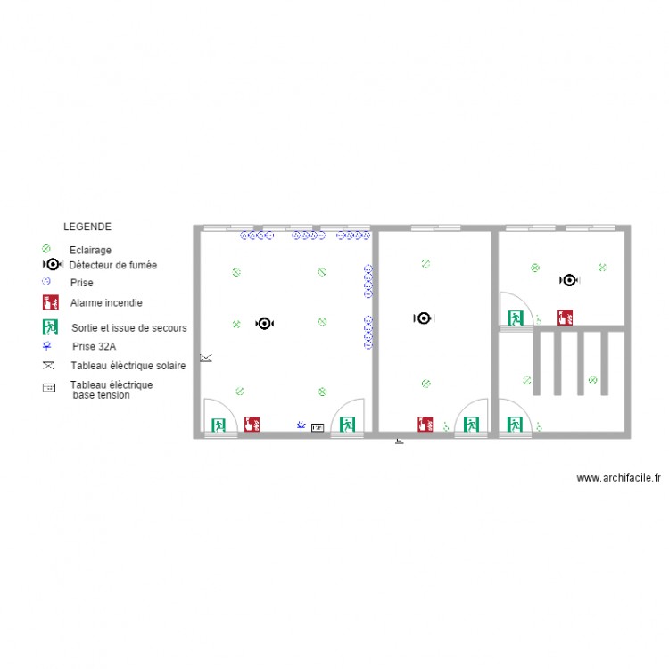 Salle 203. Plan de 0 pièce et 0 m2