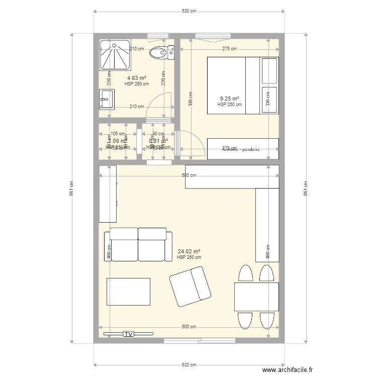 Maison loc1. Plan de 0 pièce et 0 m2