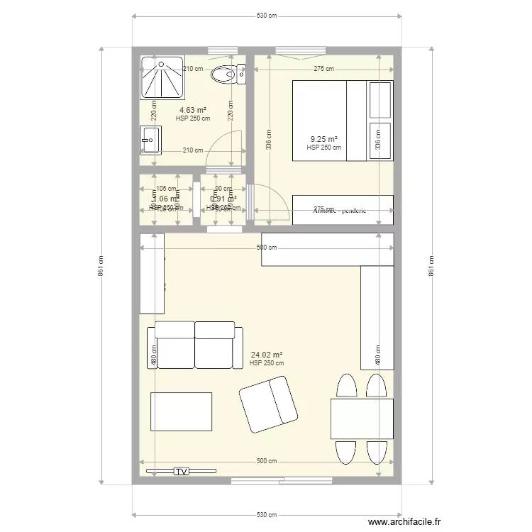 Maison loc1. Plan de Maison loc1. Plan de