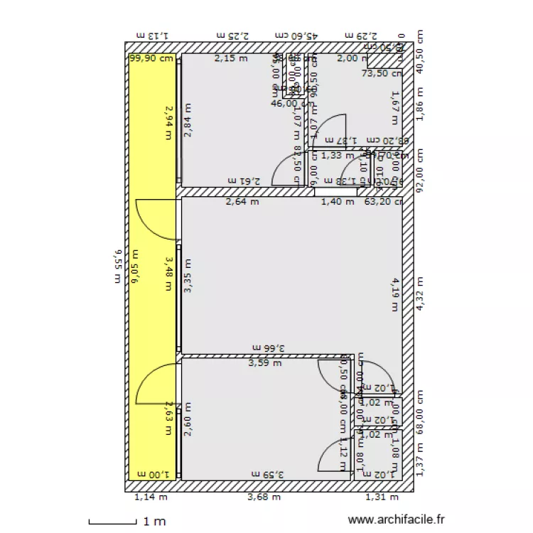 T2 Bat G2 1er Etage. Plan de 