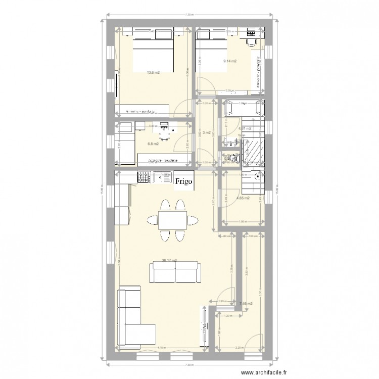 titi. Plan de 0 pièce et 0 m2
