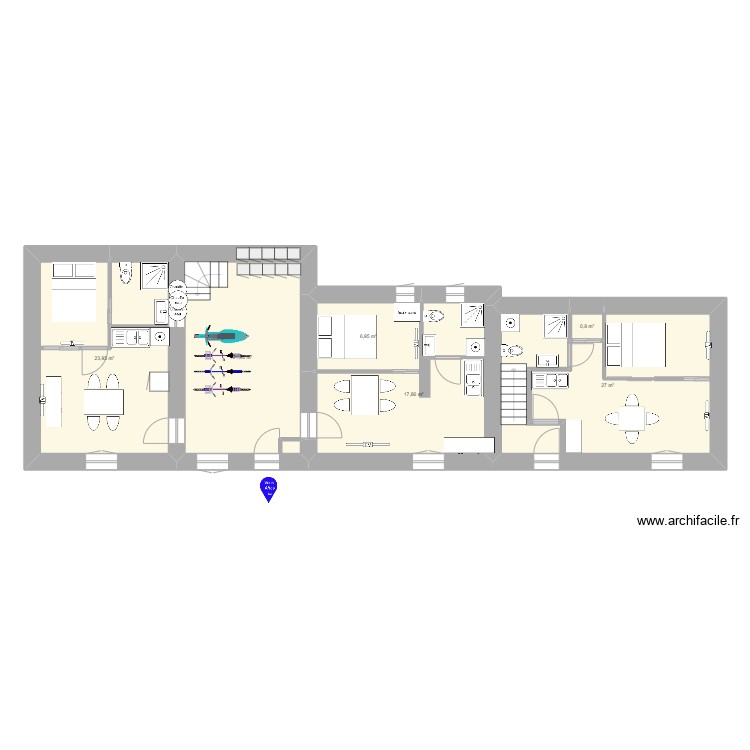 tor 1 voutré rdc. Plan de 0 pièce et 0 m2