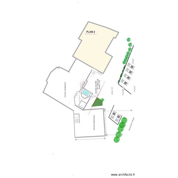 LES FRASSES SOUS SOL/SPA. Plan de 0 pièce et 0 m2