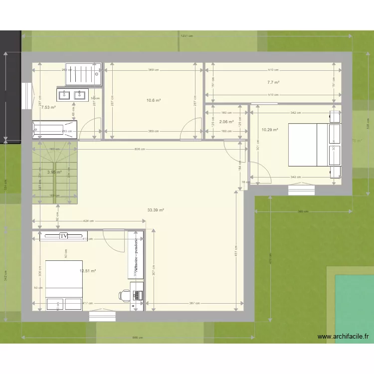Maison KOZIKAZA. Plan de 