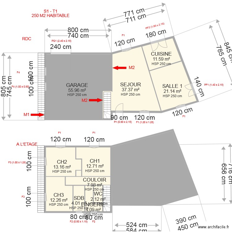 PLAN COMBE. Plan de 0 pièce et 0 m2