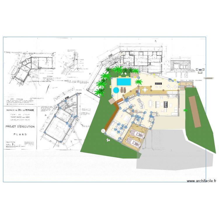 YANN FLO AVEC AGRANDISSEMENT. Plan de 0 pièce et 0 m2