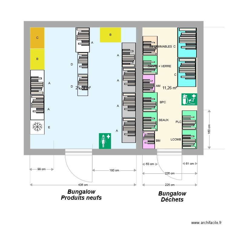 Bungalows neufs et dechets  oct 2021. Plan de 0 pièce et 0 m2