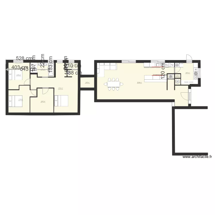 MAISON CASTRES. Plan de 