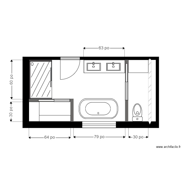 mercier sdb3. Plan de 0 pièce et 0 m2