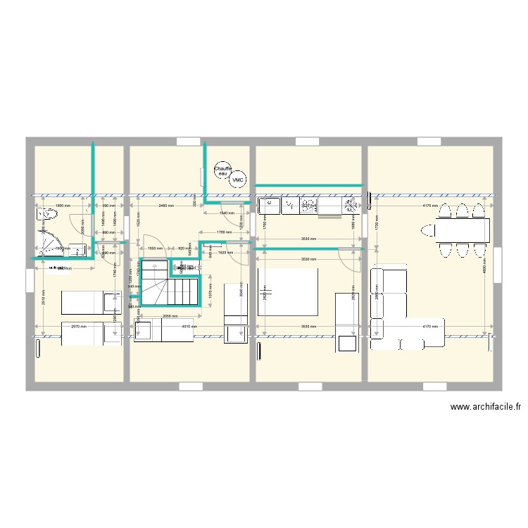 Combles Plan DEF V1 sans doublage. Plan de 0 pièce et 0 m2