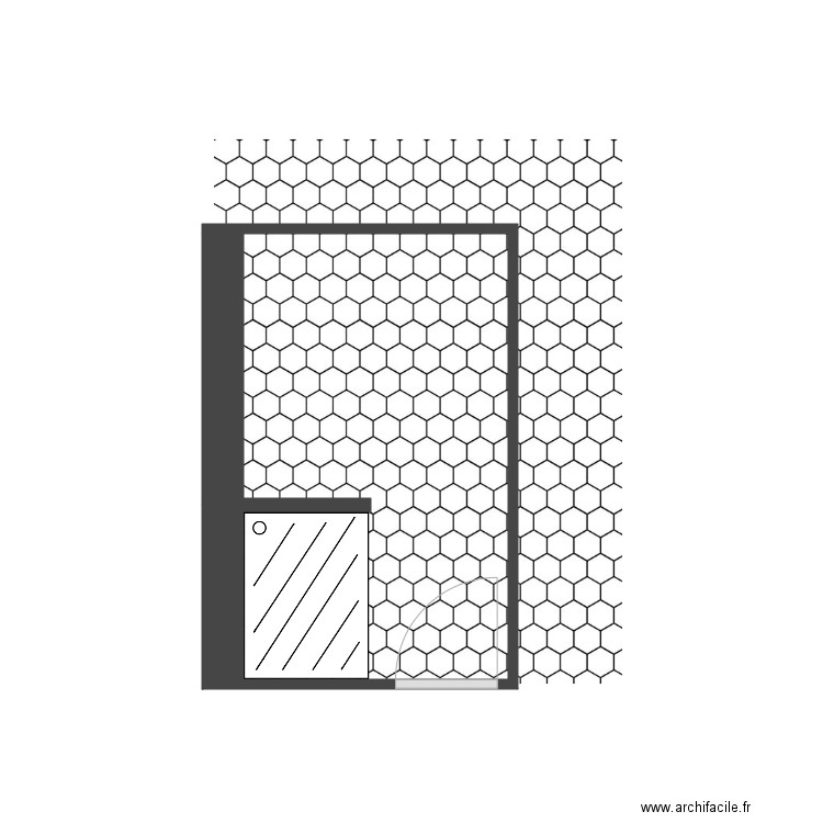 Calepinage sdb Louis. Plan de 0 pièce et 0 m2