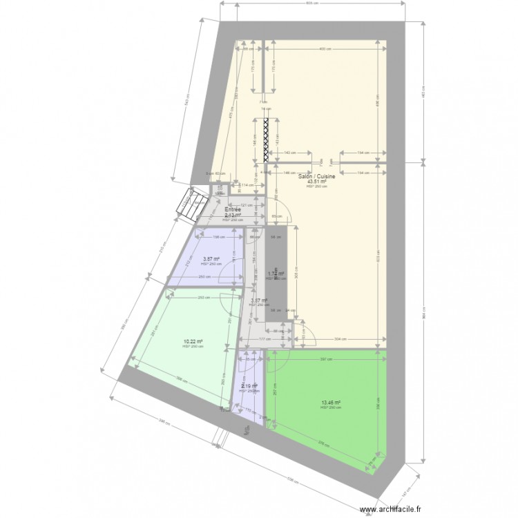 Hennebont 1er existant. Plan de 0 pièce et 0 m2