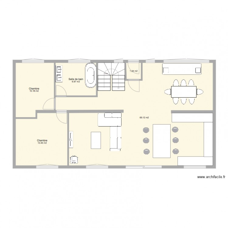 RDC. Plan de 0 pièce et 0 m2