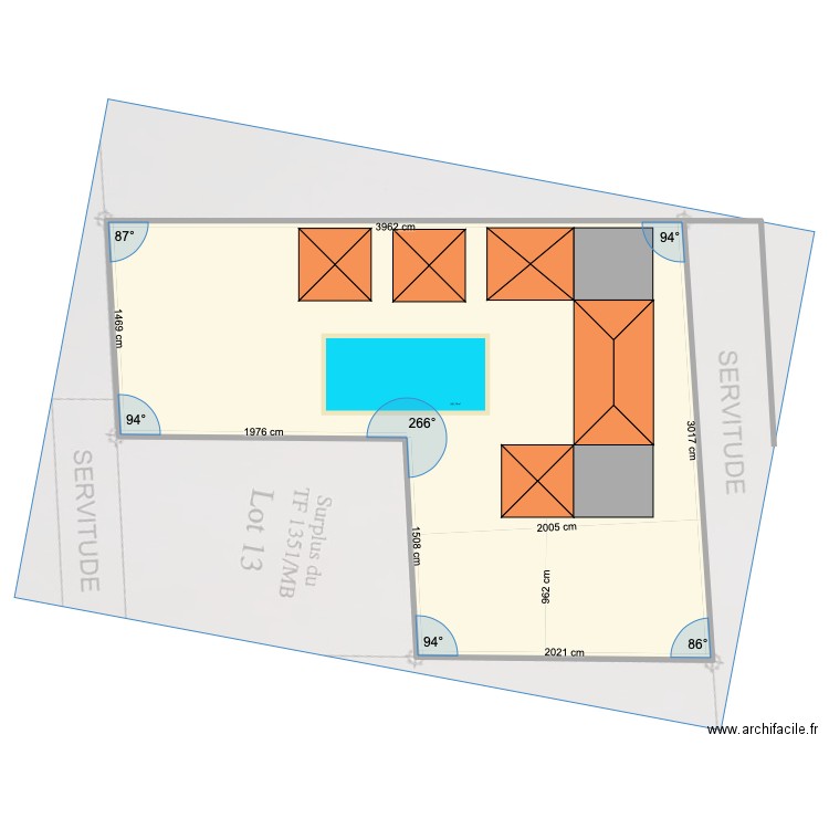 SALY VILLA ANTHONY. Plan de 1 pièce et 892 m2