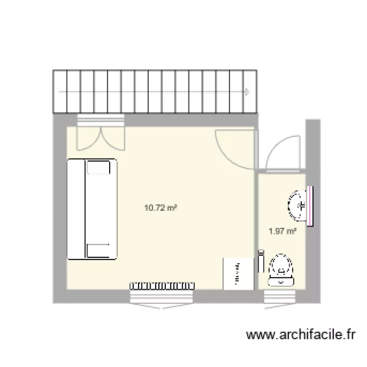 chambre toilette Jour J. Plan de chambre toilette Jour J. Plan de