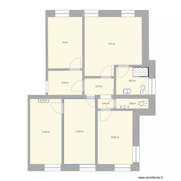 Projet location. Plan de 