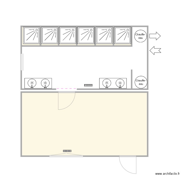 5 11116 et 2 63136. Plan de 7 pièces et 22 m2