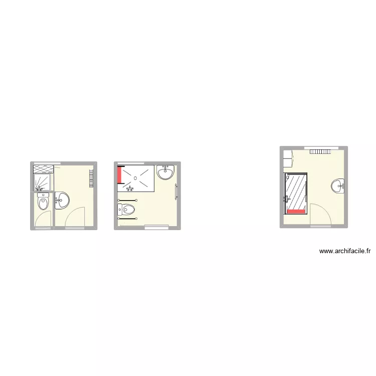 salle de bain B. Plan de salle de bain B. Plan de