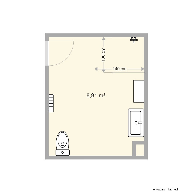 kolovartek SDB projet. Plan de 0 pièce et 0 m2