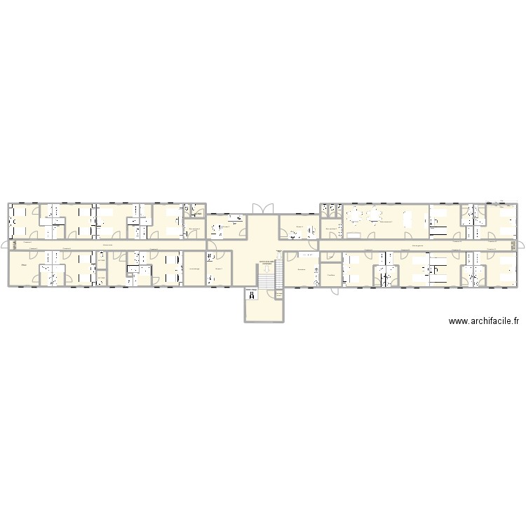 SARRAN v4. Plan de 47 pièces et 513 m2