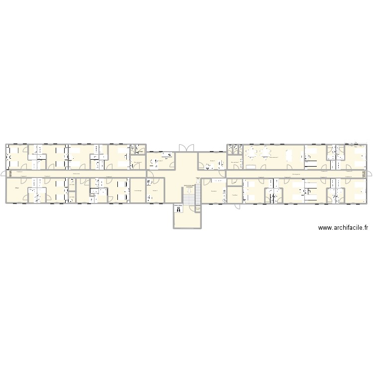 SARRAN v4. Plan de 50 pièces et 514 m2