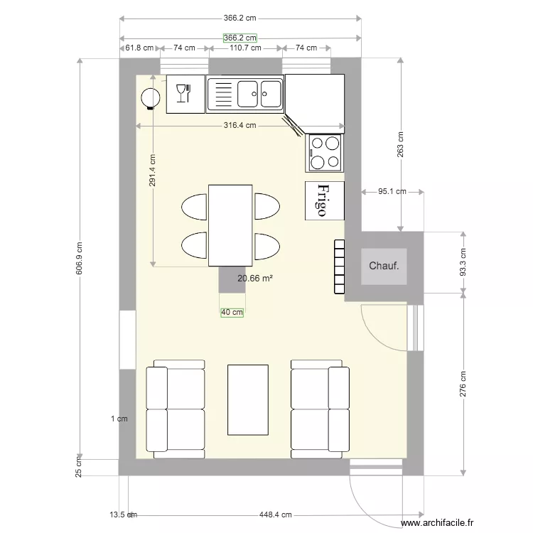 cuisine L. Plan de 