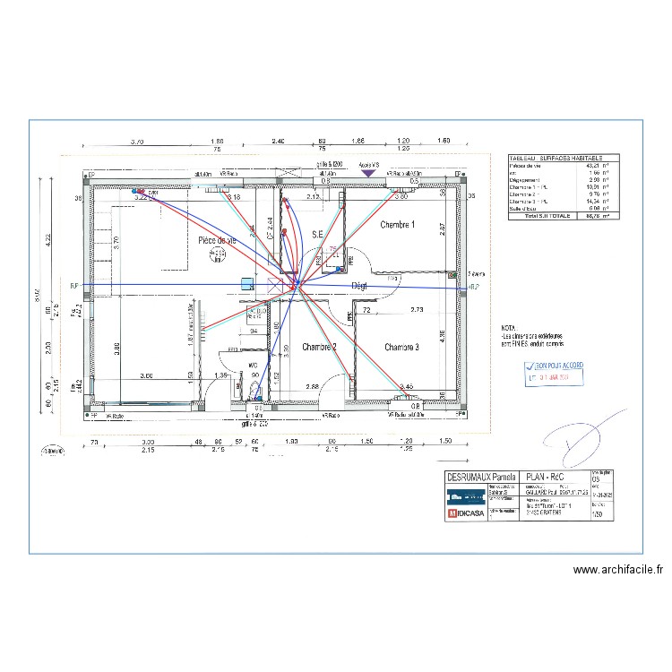 DESRUMAUX PAMELA. Plan de 0 pièce et 0 m2