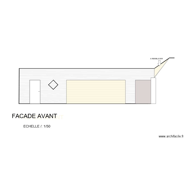 facade avant. Plan de 0 pièce et 0 m2