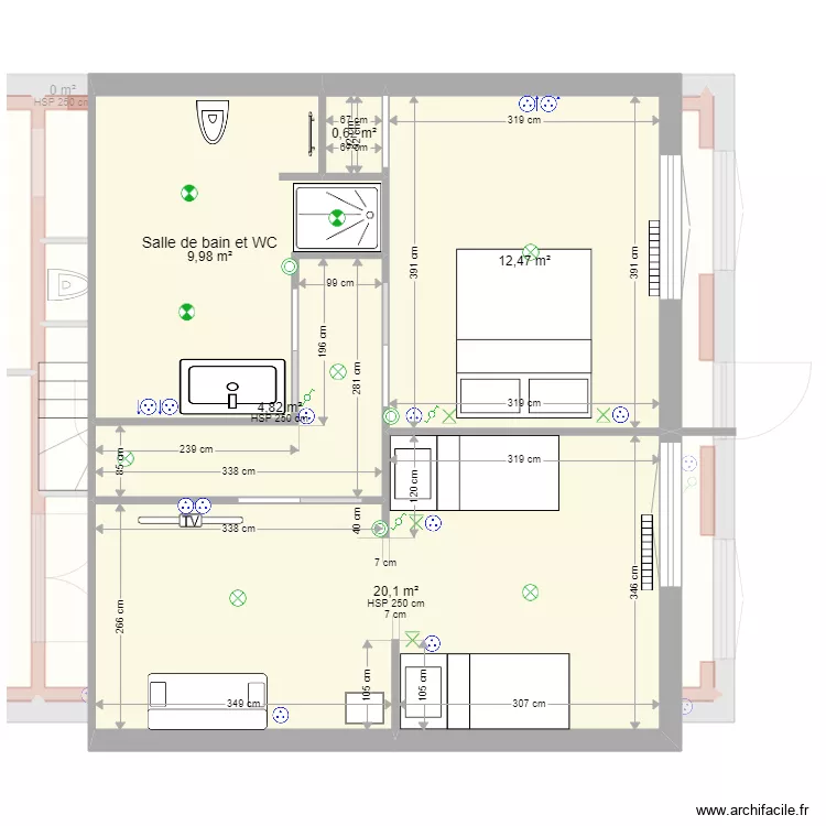 dernier plan etage. Plan de 
