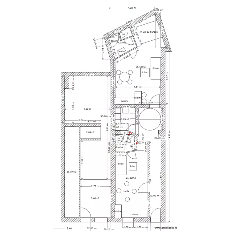 RDC 98 et 100 r Deceuninck. Plan de 