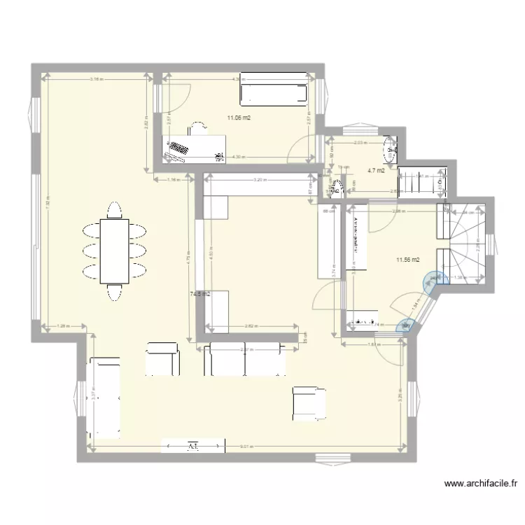 Maison Blanche New. Plan de 