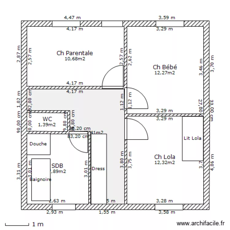 Maison Blanche 1er etage. Plan de Maison Blanche 1er etage. Plan de