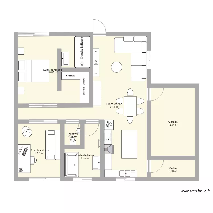 Maison Mamam 2. Plan de 