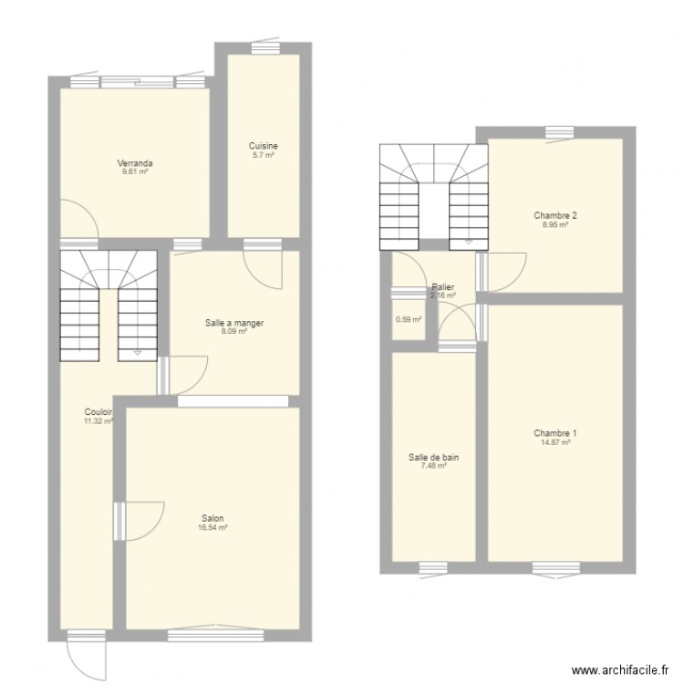 Maison. Plan de 0 pièce et 0 m2