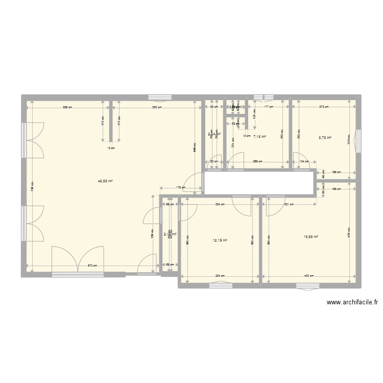 EBAUCHE PLAN FUTUR sans meuble. Plan de 0 pièce et 0 m2