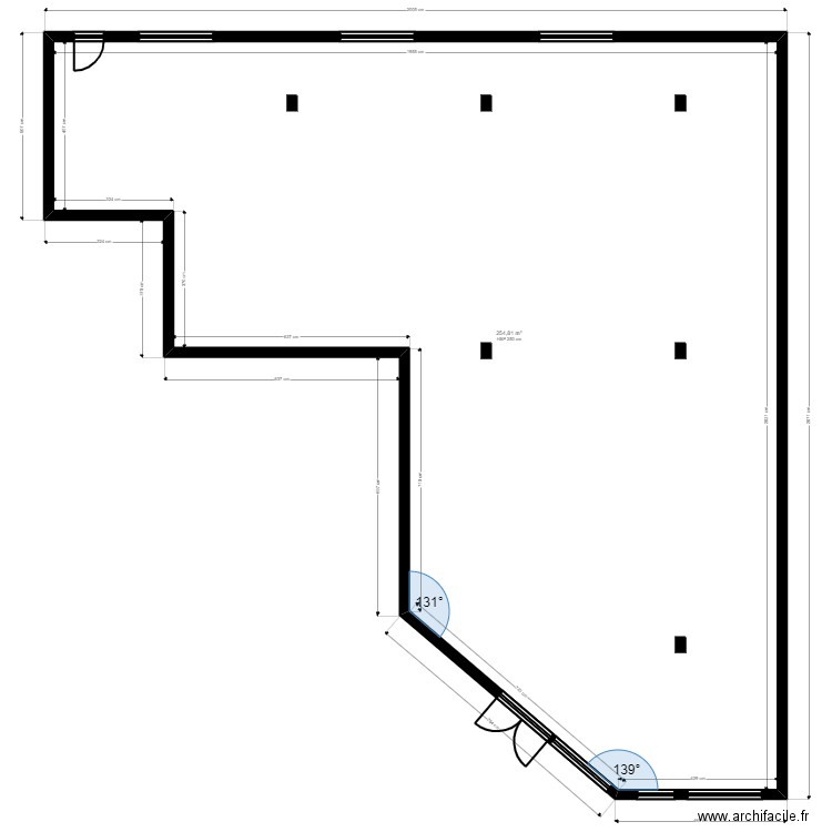 Lens existant Jordan. Plan de 1 pièce et 255 m2