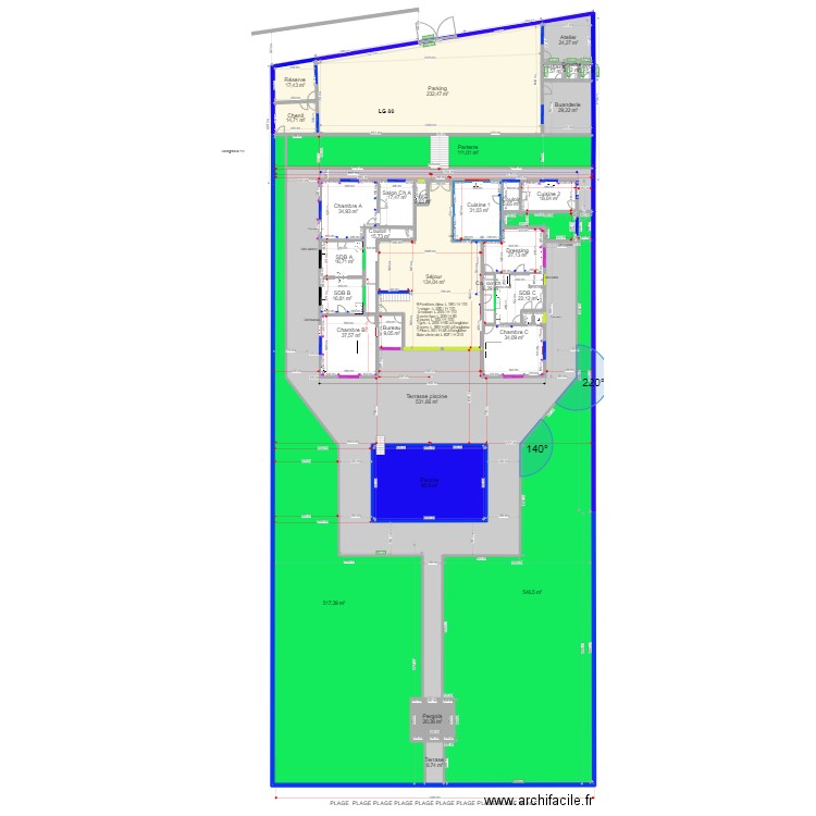 A LG 100. Plan de 0 pièce et 0 m2