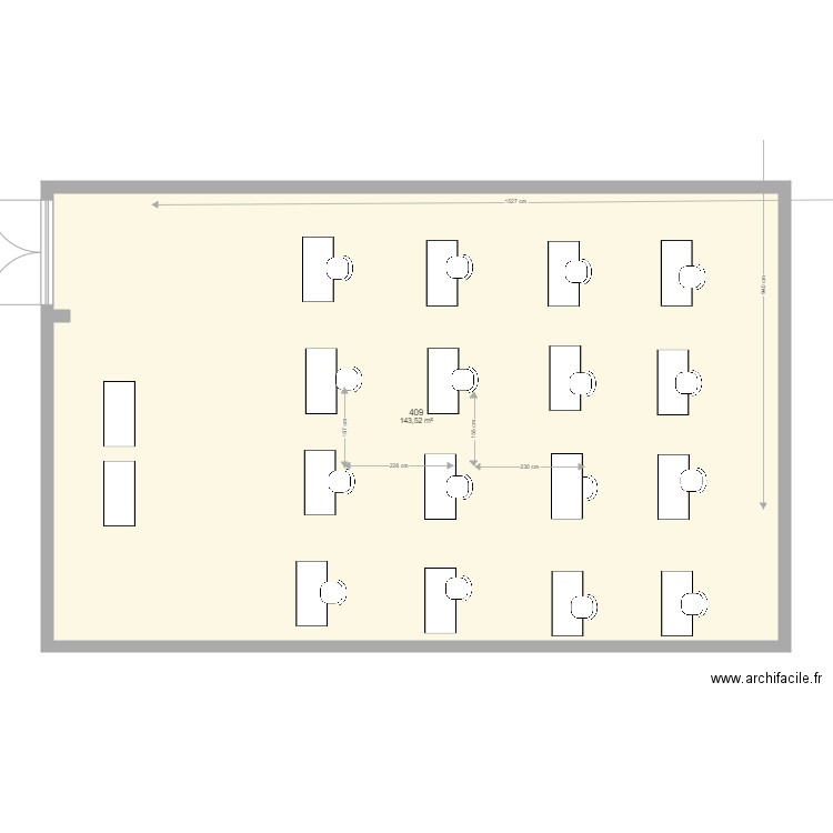 409 1m50 18pax. Plan de 0 pièce et 0 m2