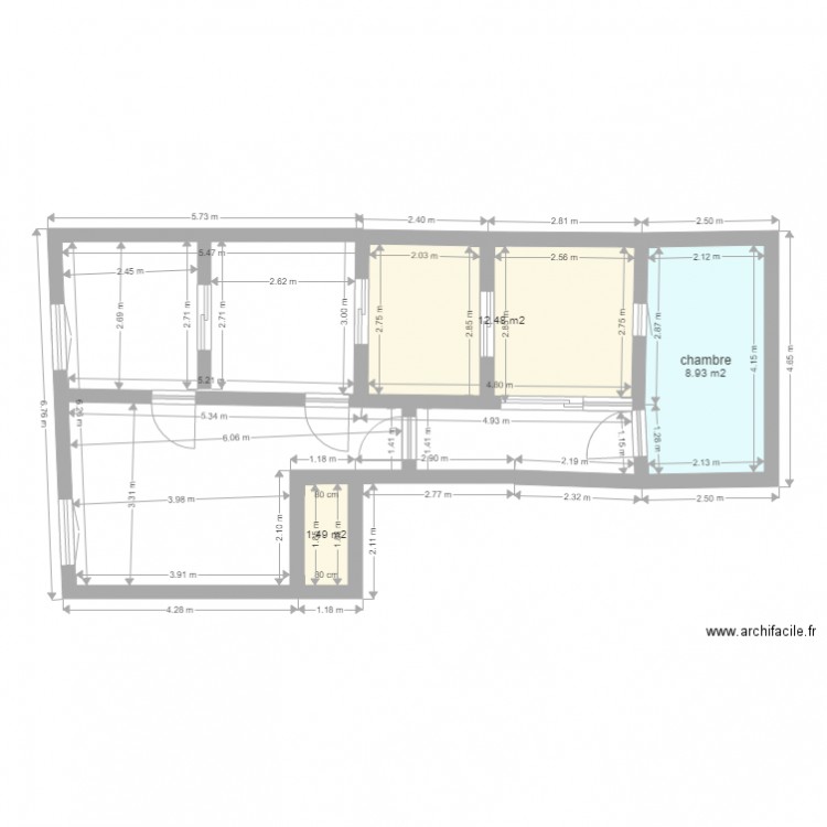 Montorgueil projet 5. Plan de 0 pièce et 0 m2