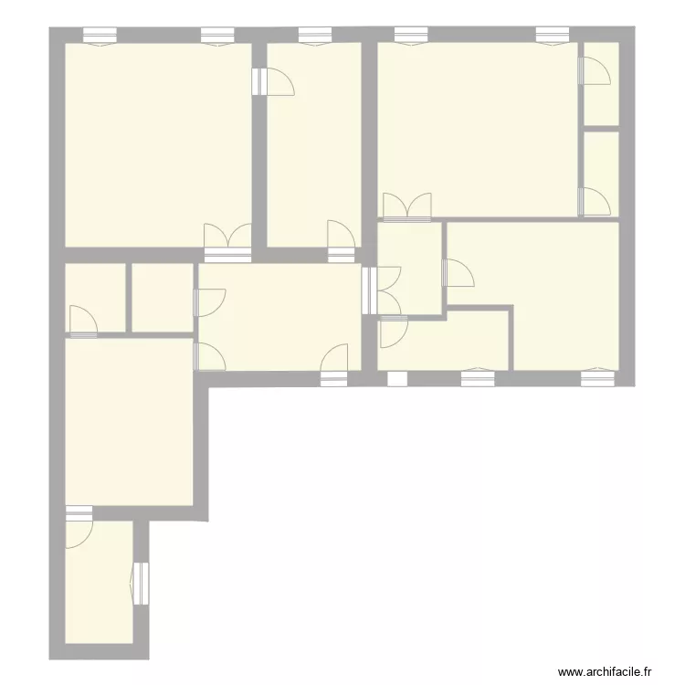 plan vierge 1 ok apappart 180m2. Plan de 