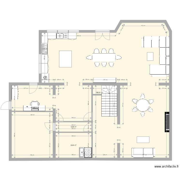 étage version 2. Plan de 0 pièce et 0 m2