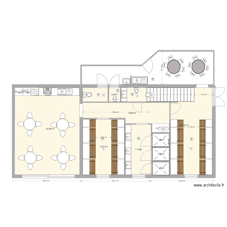 mvo 37. Plan de 9 pièces et 95 m2