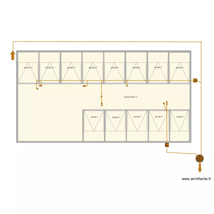 téléski A. Plan de téléski A. Plan de