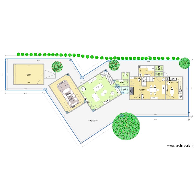 PLAN BON 12. Plan de 13 pièces et 431 m2