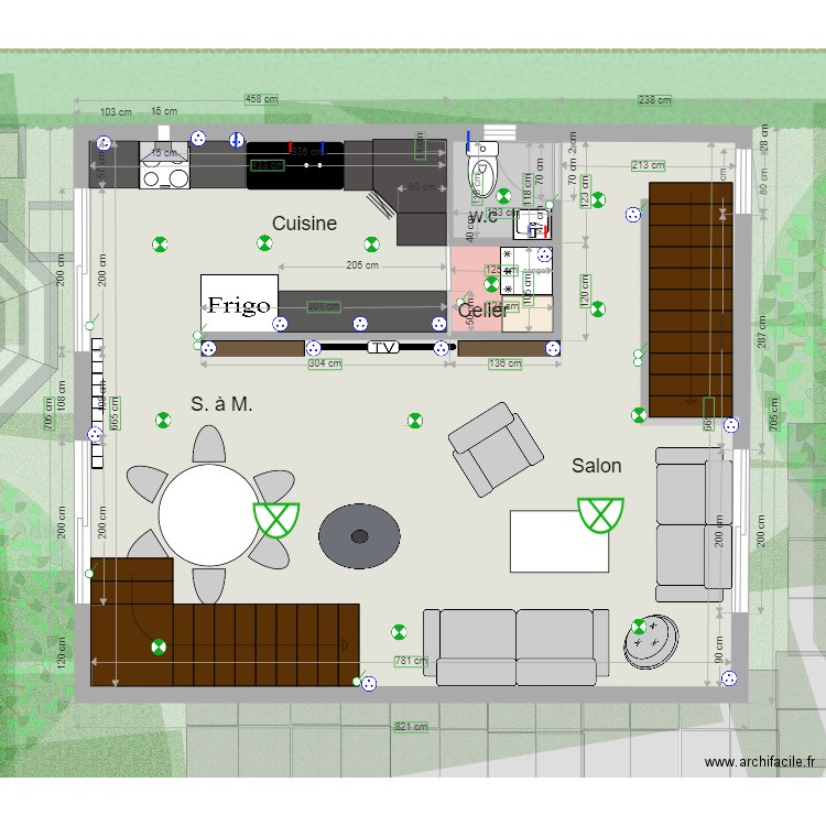 plan notre maison 3 etage 1. Plan de 0 pièce et 0 m2