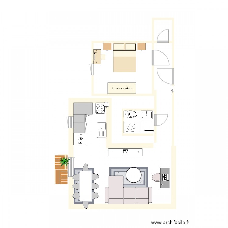 Déménagement. Plan de 0 pièce et 0 m2