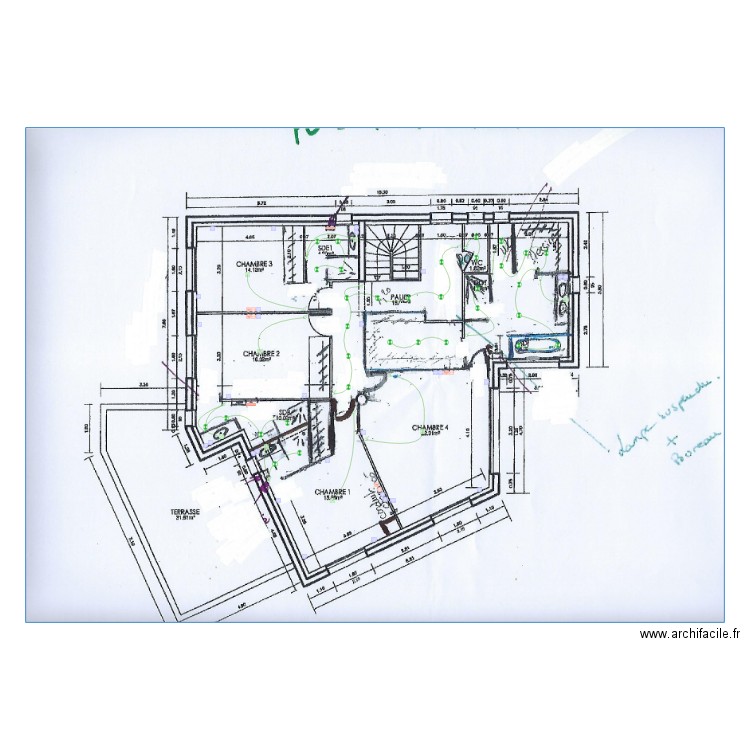 Plan Sueur Etage. Plan de 0 pièce et 0 m2